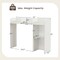 3-Tier Multipurpose Desk Bookshelf with 4 Shelves for Computer and Storage